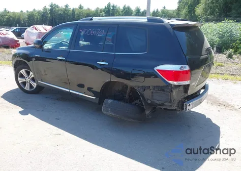 2013 Toyota Highlander Limited V6 z USA, uszkodzony, nr VIN 5TDDK3EH5DS210415